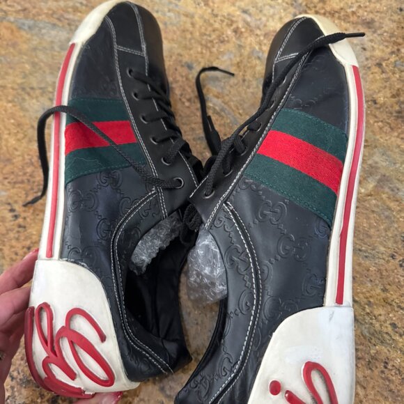Mens Gucci Ace Supreme vintage sneakers - Picture 7 of 14